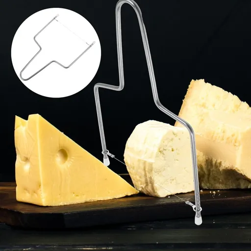 Wire Cheese Cutter Stainless Steel Kitchen Tool for Cheese and Butter 2Pcs