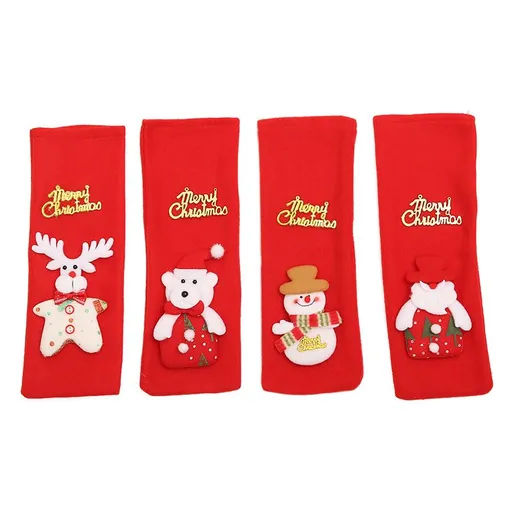 4 PCS Elderly Red Wine Set Christmas Decoration Wine Bottle Set For Christmas Decoration Wine Gift Bag(Red)