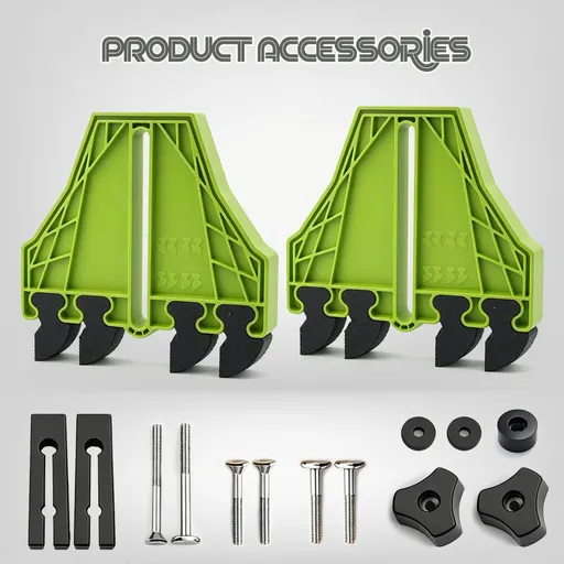 Versatile Woodworking Featherboard with EVA Pressure Teeth for Table Saws, Router Tables, and Band Saws, Enhancing Safety and Precision in Wood Cutting Tasks (Green, 2PCS)