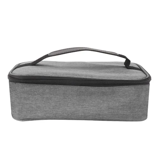 Lunch Bag 3.2L Large Capacity Leakproof Oxford Fabric Portable Handle Insulated Lunch Bag for Office School Outing Grey