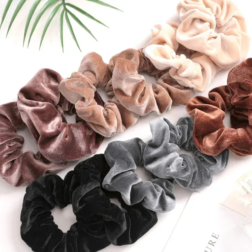 12 Pack Velvet Scrunchies
