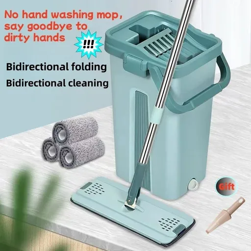 Flat Squeeze Mop & Bucket Set