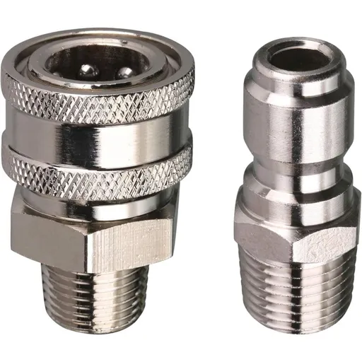 Pressure Washer Quick Connect Adapter Kit, 9.5Mm Male Thread, 5000 Psi 1 3/8'' Quick Connect Kit -Male