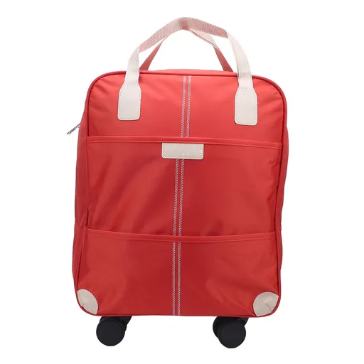 Carry On Luggage Set Orange Color Rain Proof Oxford Cloth Expandable Luggage Set with Password Lock for Travel