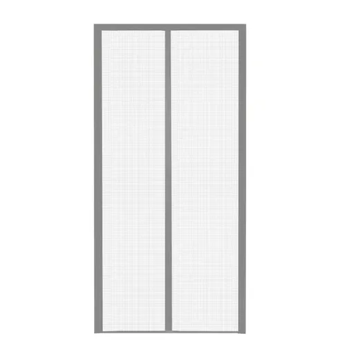Self-Sealing Door Curtain Insect Proof Durable Mesh Screen for Home Kitchen Use - Grey