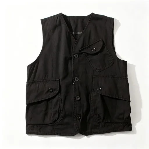 Black Size 3XL | Extra Roomy Cargo Vest | Christmas Inclusive Utility Gift | Unisex Ultra Loose Functional Sleeveless Jacket