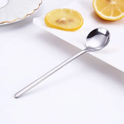 5 Pack Espresso spoons Stainless Steel Teaspoons Set for Coffee Sugar Dessert Cake Ice Cream Soup 5.3 Inch Silver