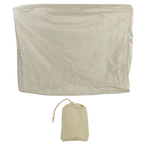 Ping Pong Table Dust Cover 190 Silver Coating Waterproof Table Tennis Cover for Outdoor Courtyard Drawstring Style 155x75x144cm / 61.0x29.5x56.7in Beige