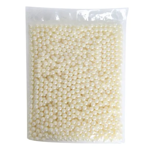 Makeup Brush Holders Multipurpose Acrylic Makeup Storage Box for Bathroom Vanity Countertop One Packet of White Pearls (Approx. 250g/8.8oz)
