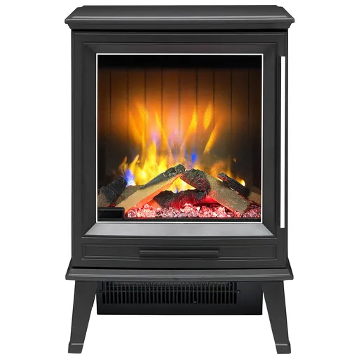 Dimplex Laverton 2kW Freestanding Electric Fireplace Stove Heater, 3D Optiflame Effect, Remote Control, Matte Black