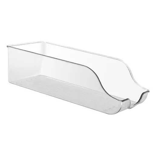 Clear Plastic Storage Bin Strong Bearing Capacity 33.5x14.5x9.5cm Transparent Household Organizer