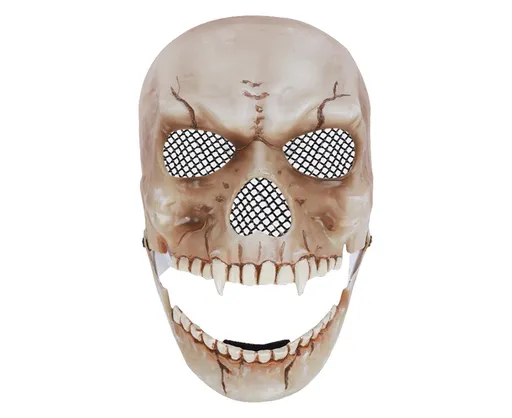 Adjustable Halloween Ghost Masque with Scary Looking Artificial Skeleton Face for Theme Parties Masquerade Balls