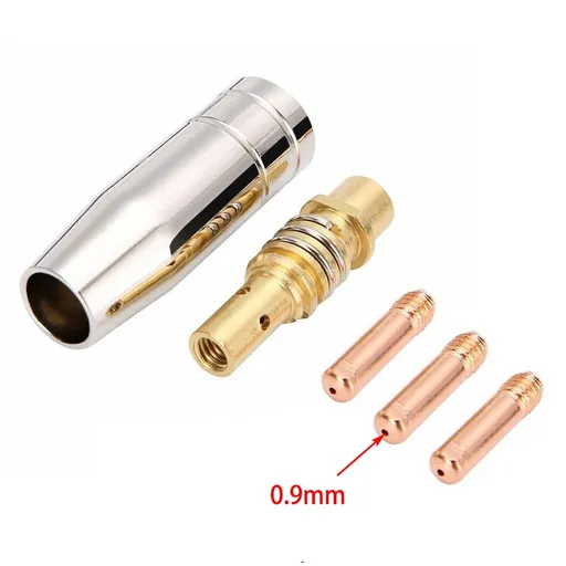 5Pcs Mig Welding Mb15 15 Ak Contact Tip 0.6 0.8 0.9 1.0 1.2Mm Mig Contact Tip Consumables Guard Nozzle Contact Tips 0.9mm