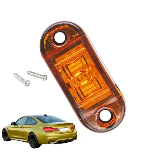 2x Oval Side Marker Lights Lamps 2 Diodes Surface Mount, Boat Marine LED Courtesy Lights, clearance and side marker lights