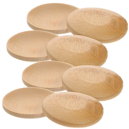10pcs Cute Dipping Sauce Plate Bamboo Seasoning Holder for Household Use