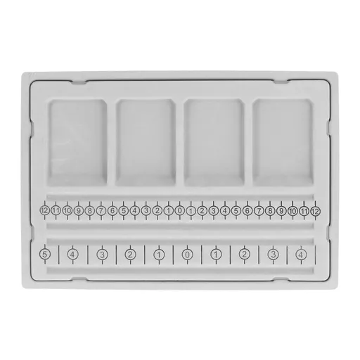 Beaded Measuring Board 4 Straight Channels 4 Recessed Compartments Bead Design Board for Creating Bracelets Necklaces