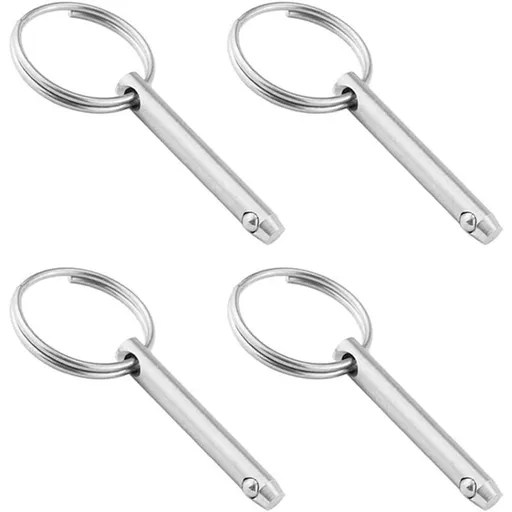 4 pcs Quick Release Ball Pins, 316 Stainless Steel 6.3Mm Diameter Quick Release Pins With Spring Loaded Ball End
