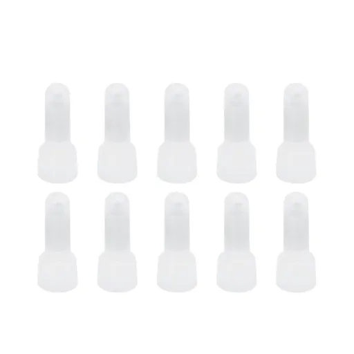 Closed End 1000Pcs Closed End Terminal, Clear Nylon Crimp Cap Wire Cable Connector Kits, CE1 CE2 CE5, AWG 22-10, 0.5-6mm², For Soft And Hard Wire