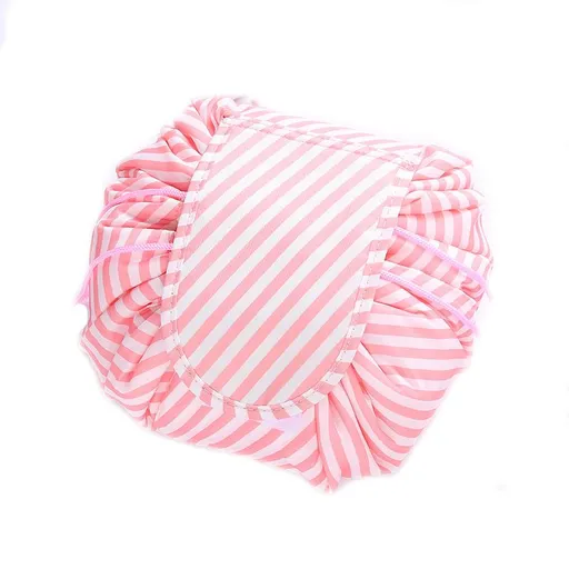 Waterproof Hanging Cosmetic Bag Portable Travel Makeup Pouch Bathroom Bag Stocking Stuffers for Women Girls Christmas Gifts(Pink)