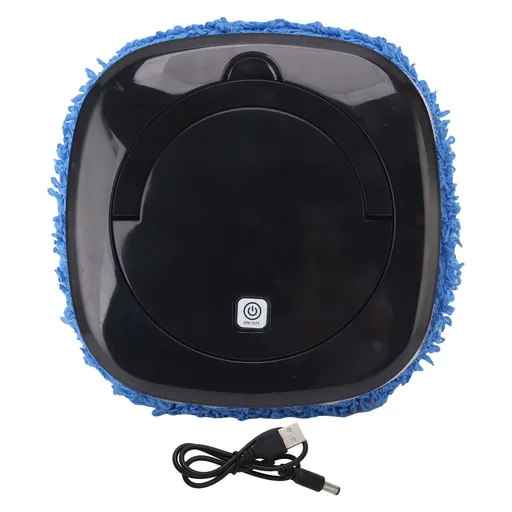 Automatic Floor Mopping Robot Mopping Robot with Water Tank Vacuum and Mop Cleaning Robot Black