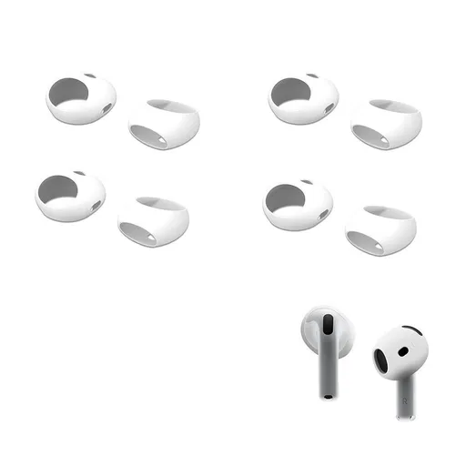 4 Pairs of Ear Tips for AirPods 4 Silicone Earbuds Cover Compatible with Apple AirPods 4th Generation