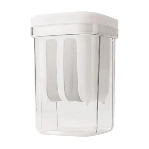 Transparent 16x11cm Greek Yogurt Strainer with Lid, Reusable Whey Separator for Thick Yogurt, Cheese & Soy Making