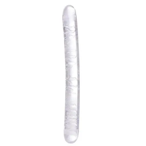 House Of Dasein Double Ended Dildo Transparent Clear Jelly Two Head Dong Couple - Clear