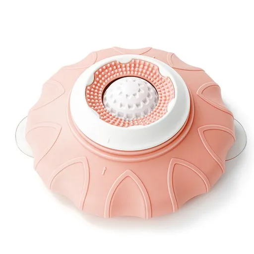 Slow Feeder Bowl for Pets, Non-Slip Puzzle Feeder for Cats and Dogs - Pink