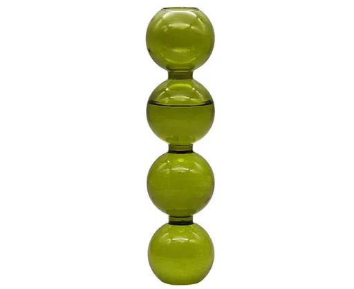 Flower Vase Nordic Easy to Match Gourd Shape Gourd Flower Vase for Company-Green L