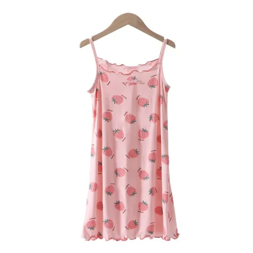 KIDS MAM&DAD Girls Viscose Summer Sleepwear powdered strawberry 130cm