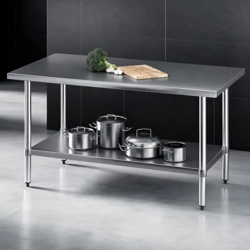 Cefito 1524x762mm Stainless Steel Kitchen Bench 430