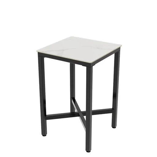 Tall Square Sintered Stone Bar Table