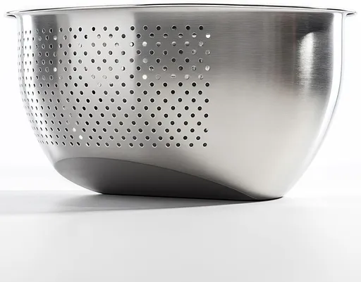 Rice Washer Strainer Bowl, Stainless Steel Quinoa Washing Bowl With Side Drainers Colander for Cleaning Rinsing Fruits, Vegetables, and Beans - Versatile Kitchen Tool