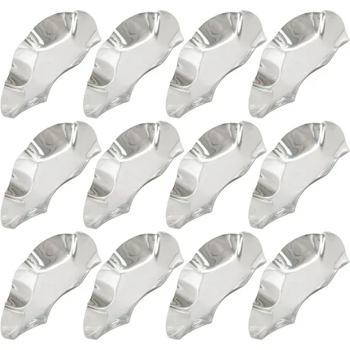 12pcs Stainless Steel Oyster Shells Oyster, Grilling Shells for Cooking Oysters Shrimp Scallops Clams