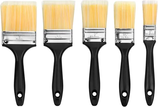 Paint Brush Set (5 Pieces), Set of 5 Multi-Sized Brushes, Professional Quality Painting Tool Kit, One Set of 1, 1.5, 2, 2.5, and 3 Inch Brushes (Pack of 5)