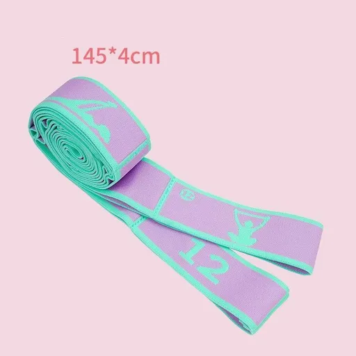 12 Grid Purple Green | Master Grade Resistance Band | Christmas Advanced Training Gift | for Adult Yoga Masters & Professionals