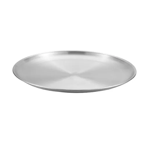 Kitchen, Kitchen Tools , Pizza Pan Set Chef Stainless Steel Round Baking Pizza Pans Pizza Tray for Pizza Pie Cake Cookie Heavy Duty & Durable Oven Silver