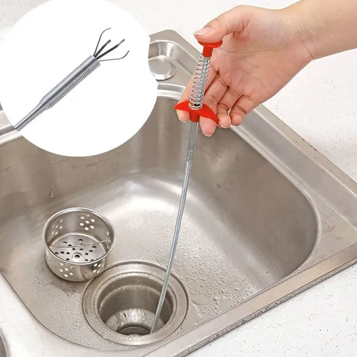 80cm Flexible Long Reach Pickup Claw Tool, Spring Loaded Retractable Grabber for Dropped Items in Narrow Spaces, 4-Claw Design