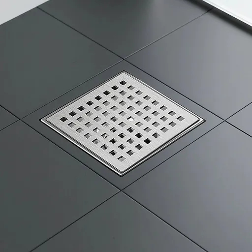 Square Shower Drain – 15x15cm Stainless steel Grid Grate