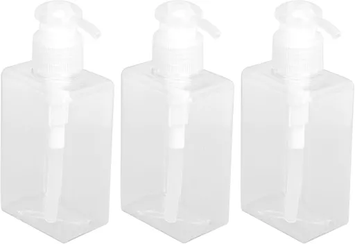 3Pcs Travel Bottle, 150ml Pump Bottle Lotion Dispenser, Clear Reusable Body Wash Container Bottles Empty Liquid Hand Soap Containers Plastic Press For Kitchen Bathroom