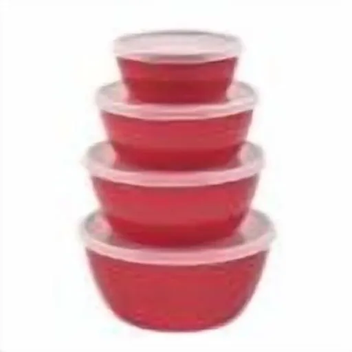 Mixing Bowls with Lids Set, Multi-Use, Stackable Airtight Food Storage Containers – BPA-Free Salad Bowls with Lids – Microwave & Dishwasher Safe Meal Prep Container Set of 4