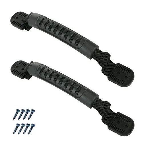 2/4PCS Kayak Canoe Boat Side Mount Carry Handle Webbing Hand Fitting Handlebars - 2PCS