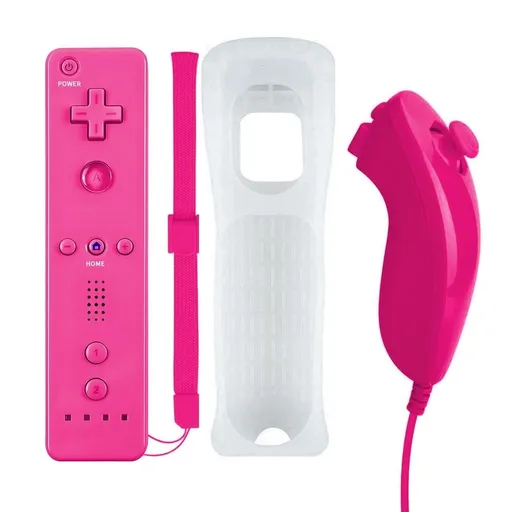 Wii remote with nunchuck