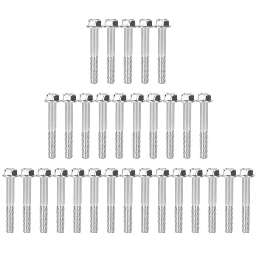 30Pcs M8x55 Screws Cylinder Bolt Accessory for 168F/170F 2kw‑3kw Gasoline Generator