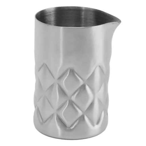 Cocktail Mixing Glass Durable Mini Stainless Steel Pitcher Dishwasher Safe Glossy Satin Finish