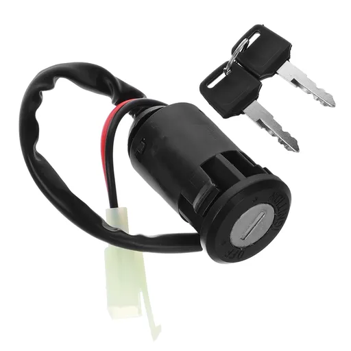 Anti-Theft Protection Ignition Switch Black Aluminum Alloy 1Set
