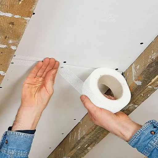 24-Pack Fibreglass Plasterboard Joint Tapes – 50mm x 90m Self-Adhesive Drywall Mesh Rolls