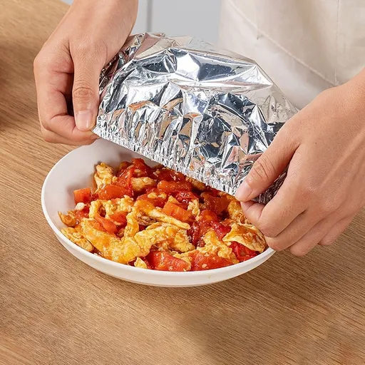 Aluminum Foil Food Insulation Covers 50PCS Heat Preservation for Kitchen Home Food Storage