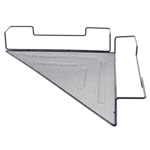 Rack , Floating Corner Shelf Wire Desk Sundries Storage Rack Cubicles Hanging Corner Shelf Corner Hanging Shelf Black Shelf As shown