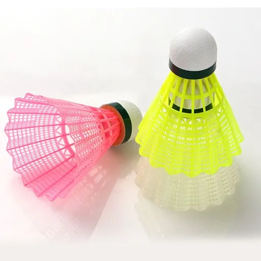 White Badminton Shuttlecocks 6-Pack Strong Resistance Feathered Birdies for Outdoor Indoor Play